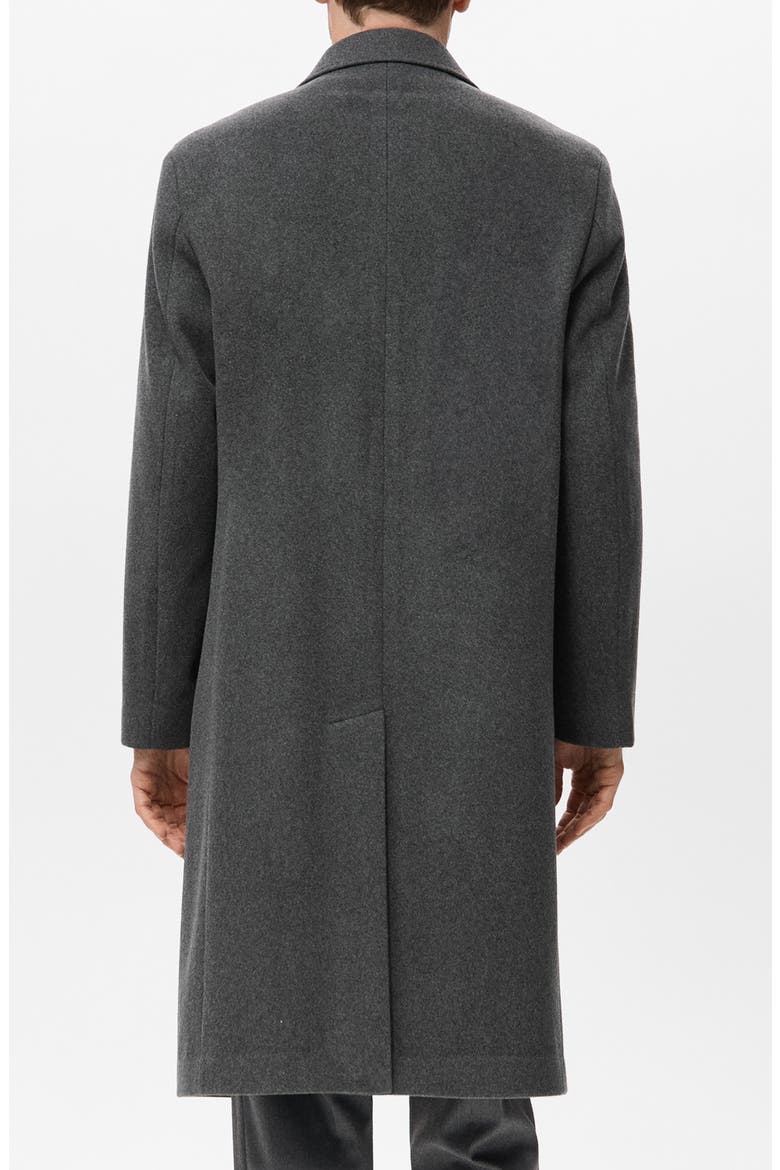 Long Wool Blend Coat, Alternate, color, GREY