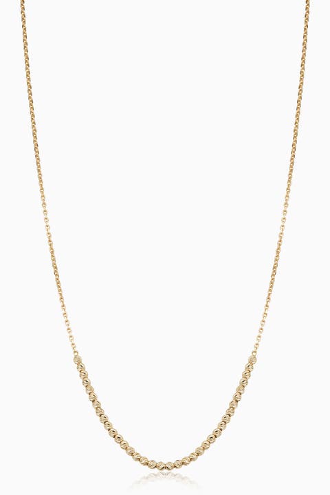 14K Yellow Gold Celebration Ball Choker
