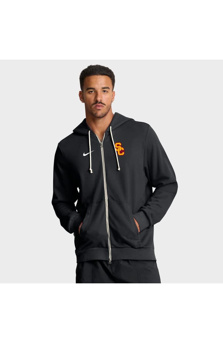 Nike Men's Nike Black USC Trojans 2025 Sideline Standard Issue Dri-FIT Full-Zip Hoodie, Alternate, color, 