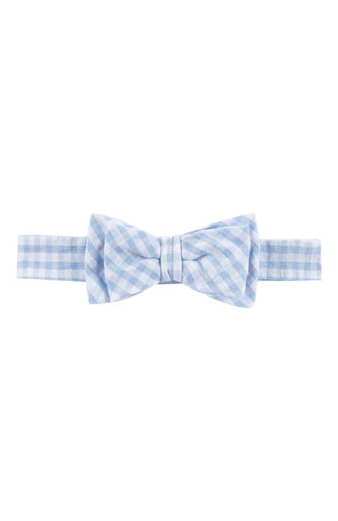 Boys' Seersucker Bow Tie, Kids