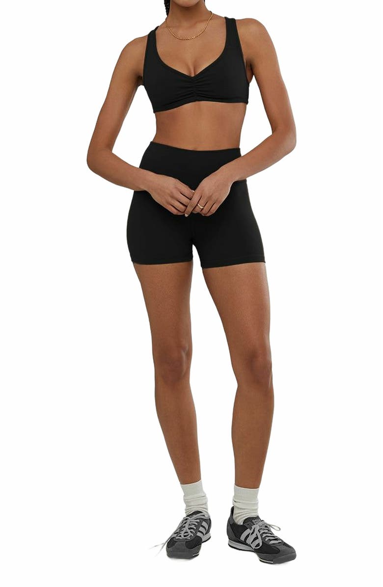 WeWoreWhat Ruched Scoop Neck Bra, Alternate, color,