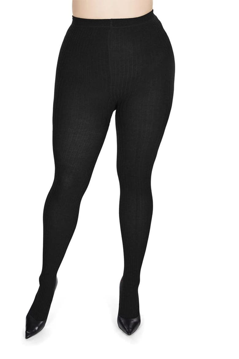 2-Pack Rib Sweater Tights, Alternate, color, BLACK-BLACK
