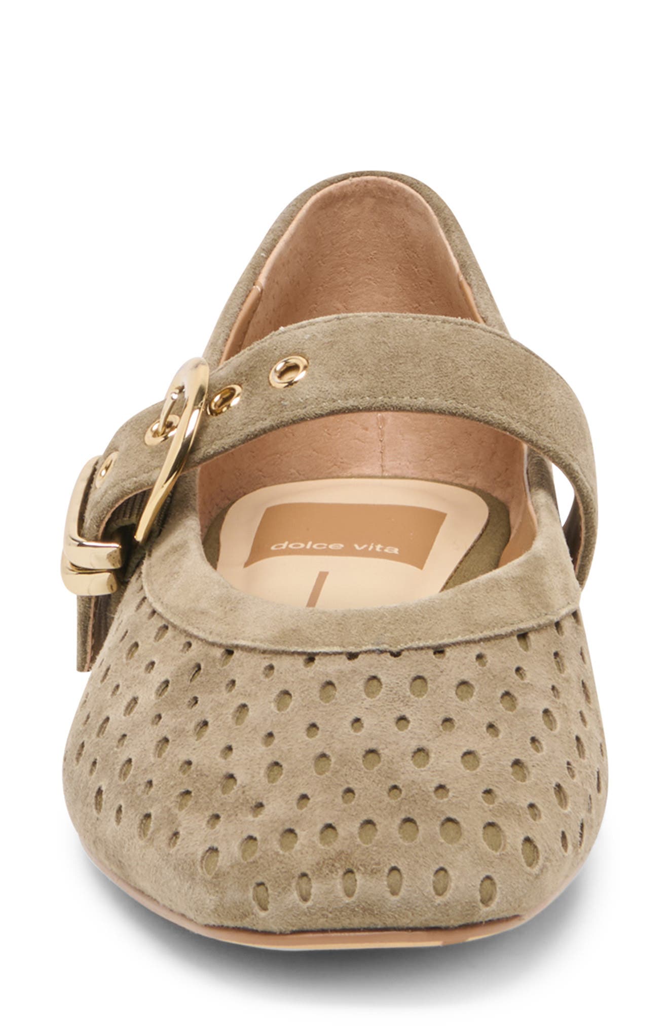 Mikela Mary Jane Flat, Alternate, color, OLIVE SUEDE