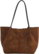Adornia Large Faux Leather Tote with Clutch