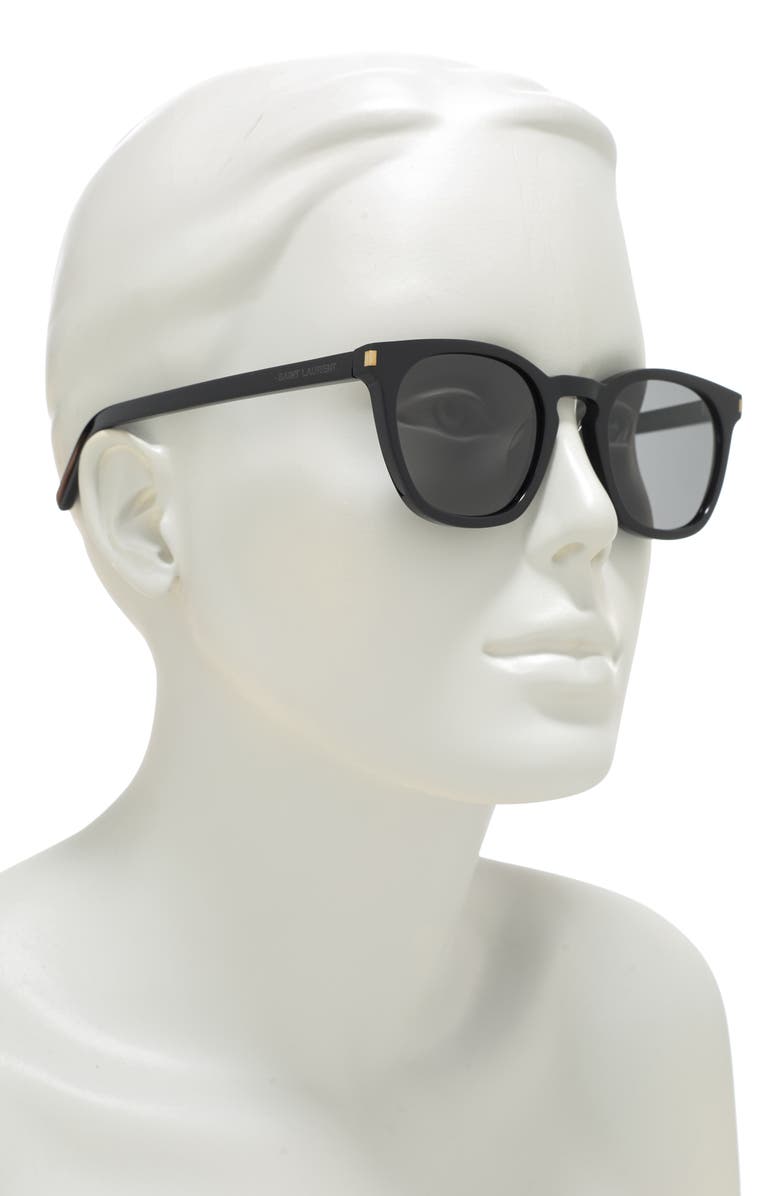 Saint Laurent 49mm Round Sunglasses, Alternate, color,