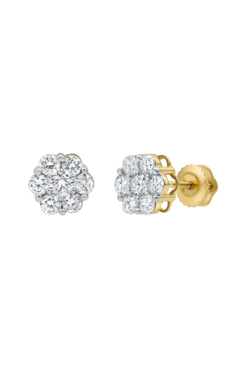LuvMyJewelry Iconic 14K Yellow Gold Diamond Earrings - 0.73ct., Main, color,
