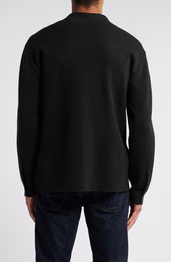Delwino Knit Cotton Button-Up Shirt