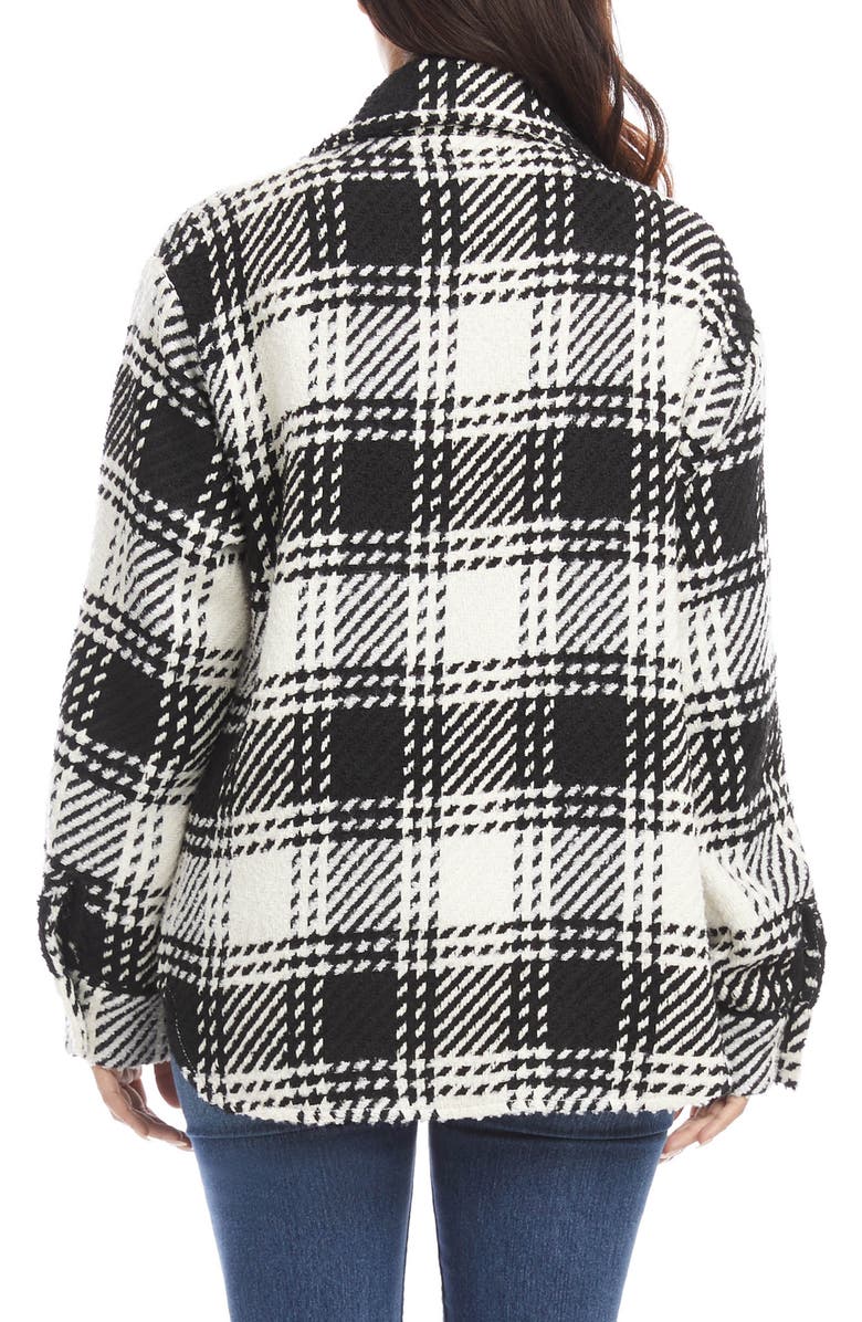 Karen Kane Plaid Shirt Jacket, Alternate, color, 