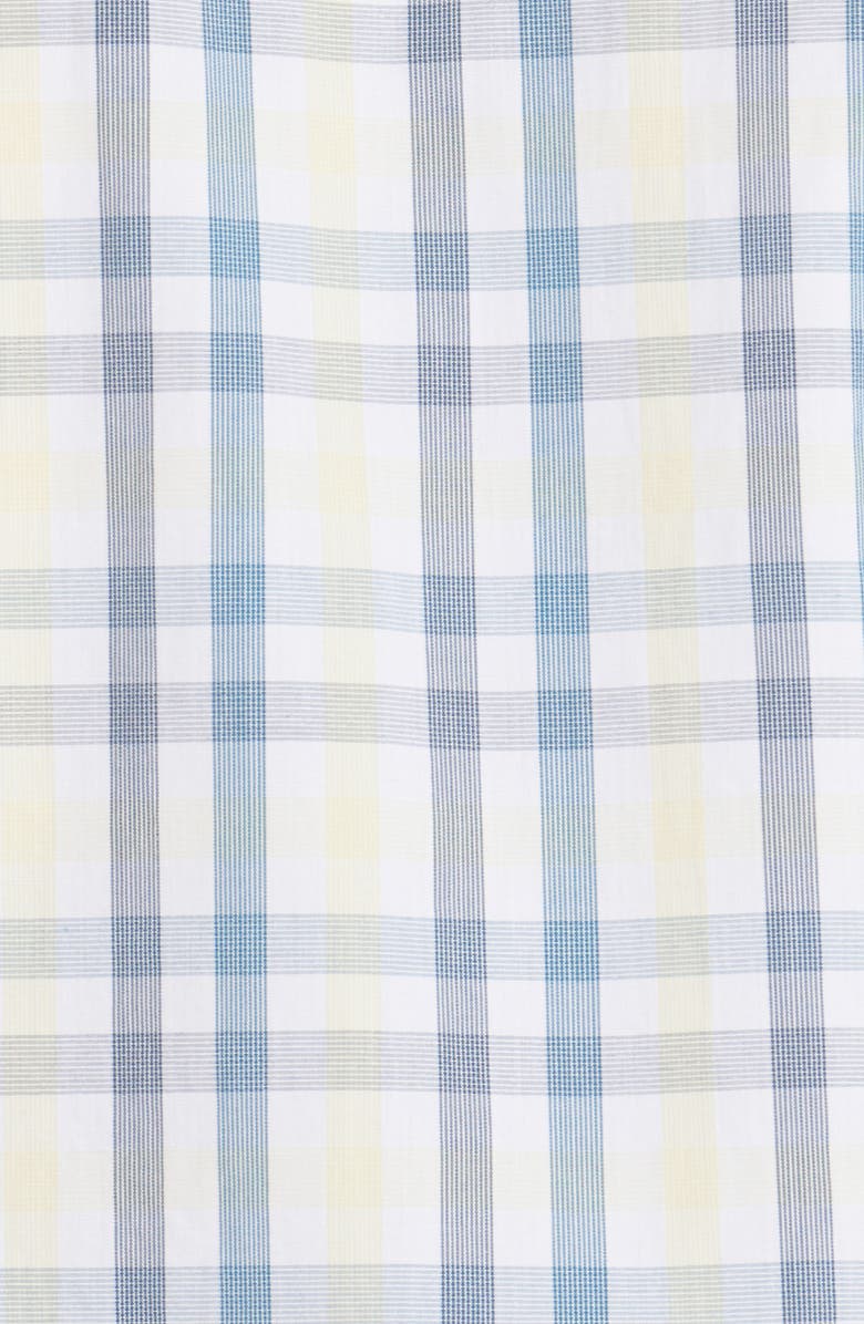 Barbour Tailored Fit Tattersall Short Sleeve Button-Down Shirt, Alternate, color, 