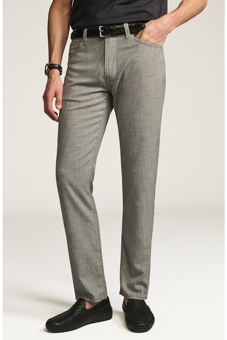 Courage Straight Leg Five Pocket Pants, Main, color, GREY CROSS TWILL