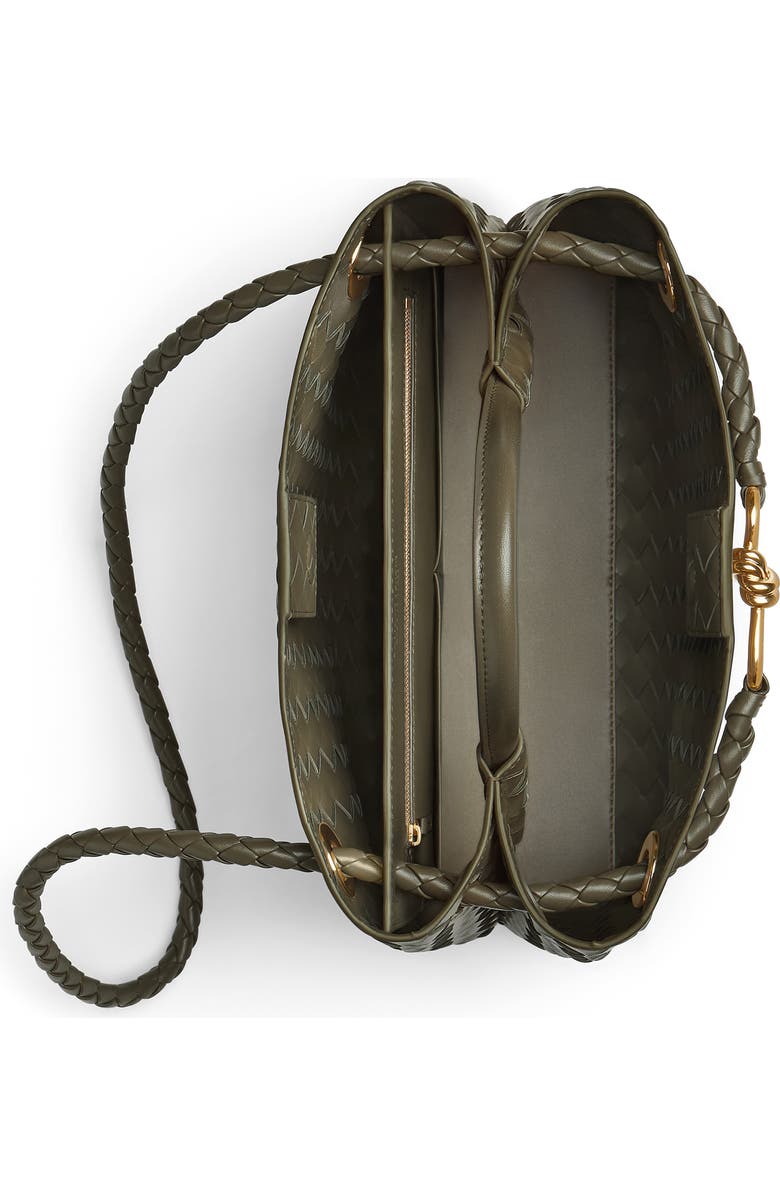 Bottega Veneta Medium Andiamo Intrecciato Shoulder Bag, Alternate, color, 3231 Cypress-M B-Cypress
