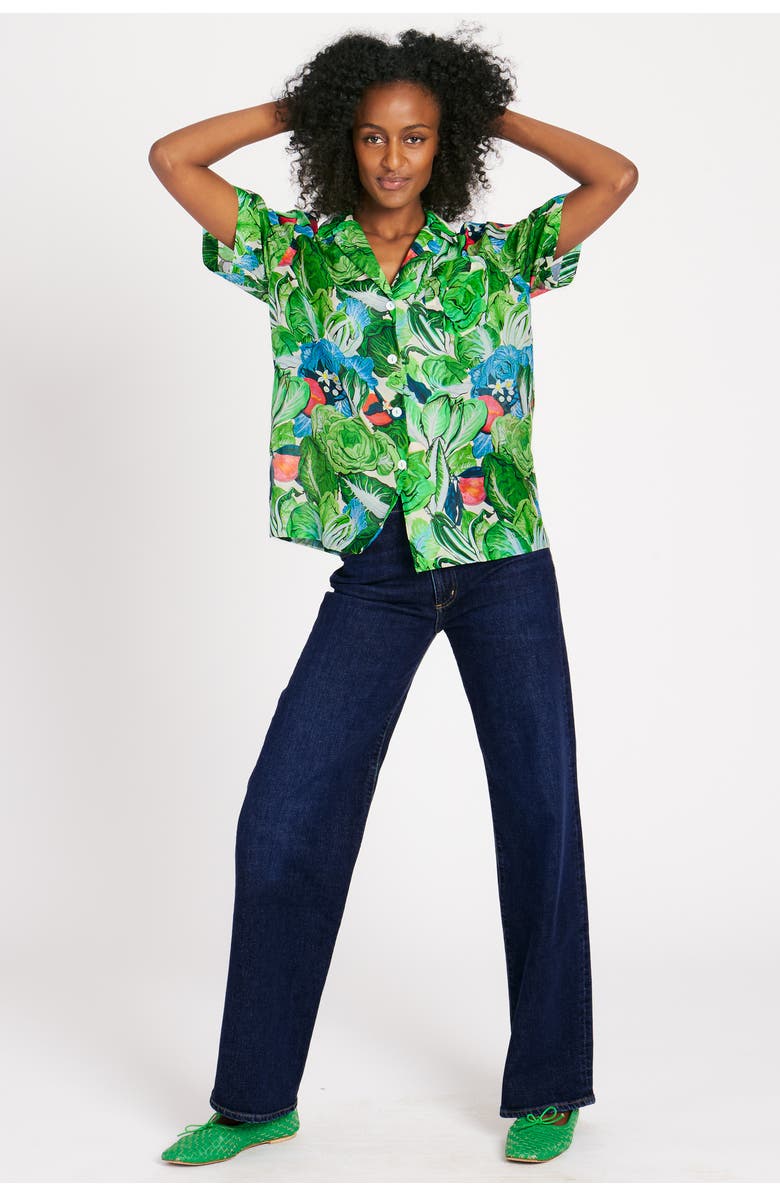 RACHEL ANTONOFF James Shirt, Alternate, color, Radicchio & Citrus