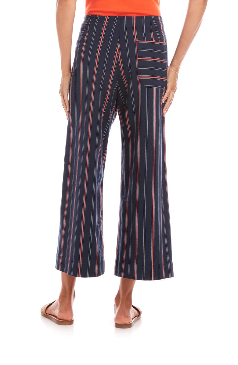 Karen Kane Stripe Crop Wide Leg Pants, Alternate, color, 