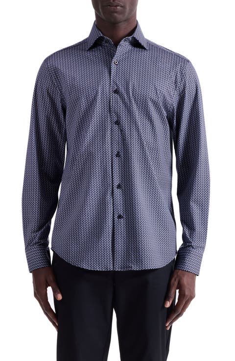 Devon OoohCotton® Geo Print Button-Up Shirt