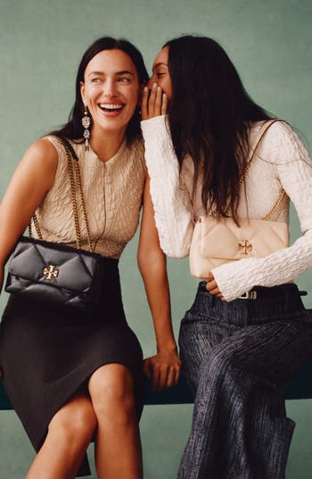 Small Kira Diamond Quilted Convertible Leather Shoulder Bag