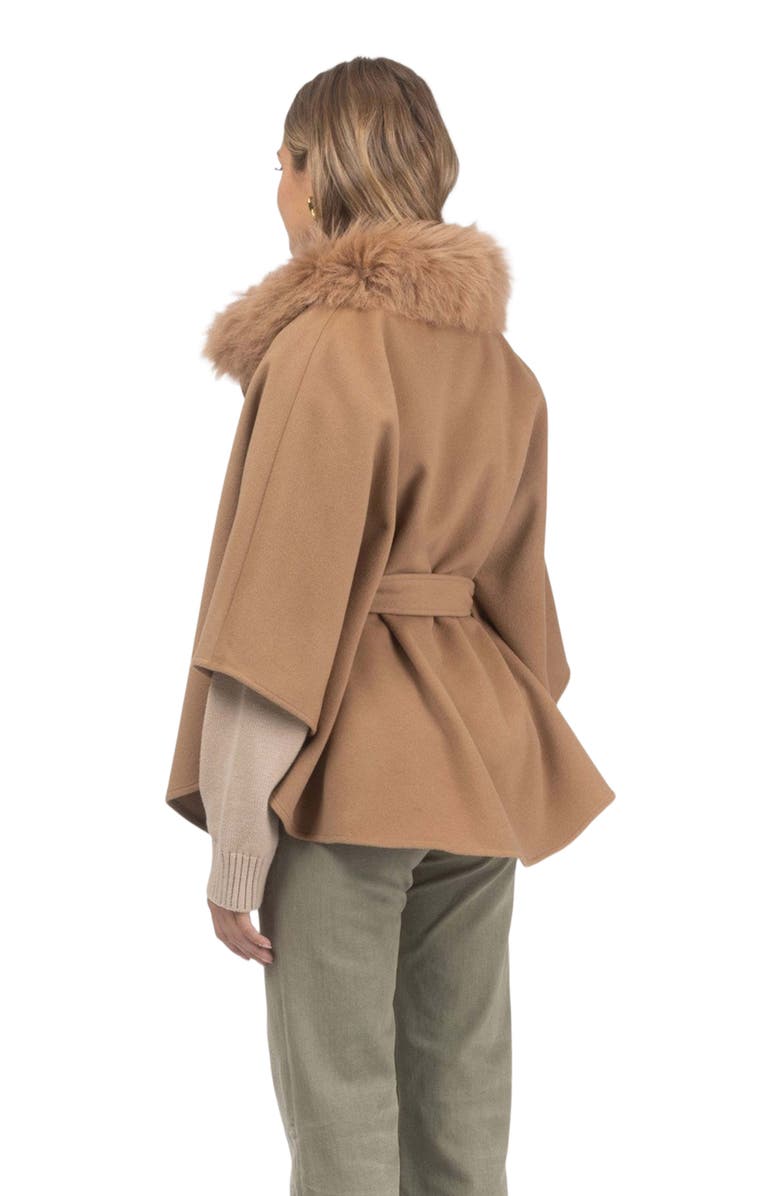 GORSKI Wool Belted Cape, Alternate, color, Camel
