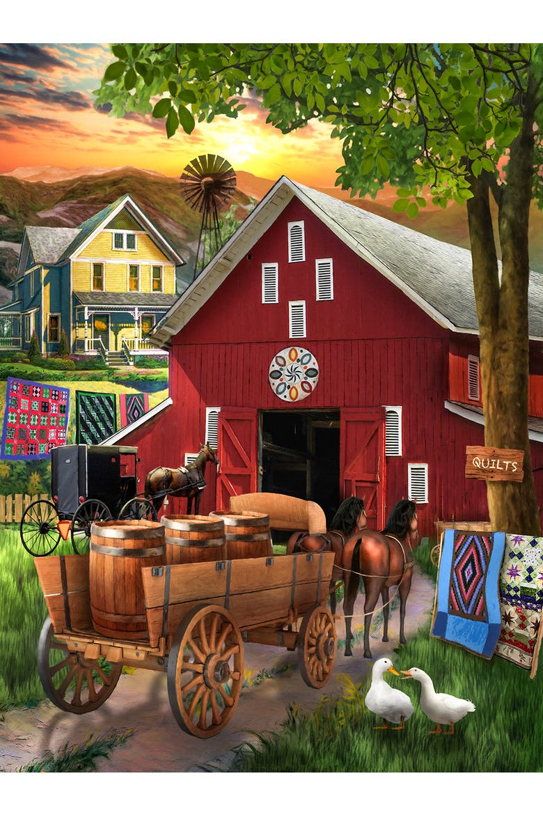Amish Paradise 300 piece Jigsaw Puzzle for Adults, Alternate, color, Multicolor