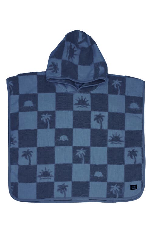 Feather 4 Arrow Kids' El Ray Hooded Cotton Terry Cloth Poncho In Navy