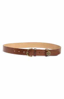 Sam Edelman Croc Embossed Faux Leather Belt