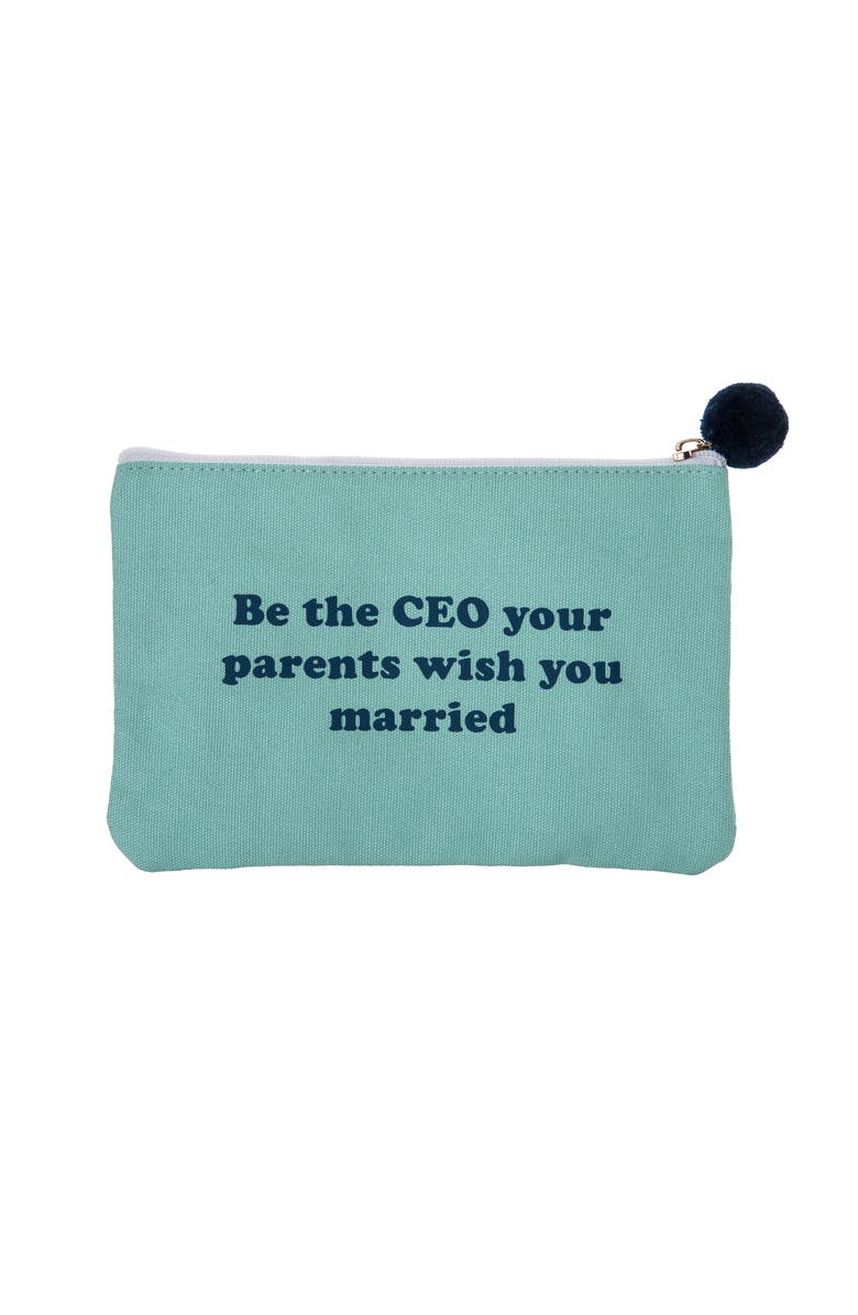 Totalee Gift Be The CEO Bag Cotton Green, Main, color, Green