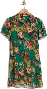 ALICE + OLIVIA Jem Floral Tiered Sleeve Shirt