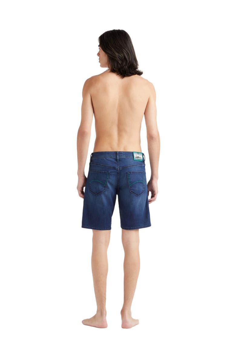 Men's Tahiti Turtle Denim Shorts, Alternate, color, MED DENIM W2