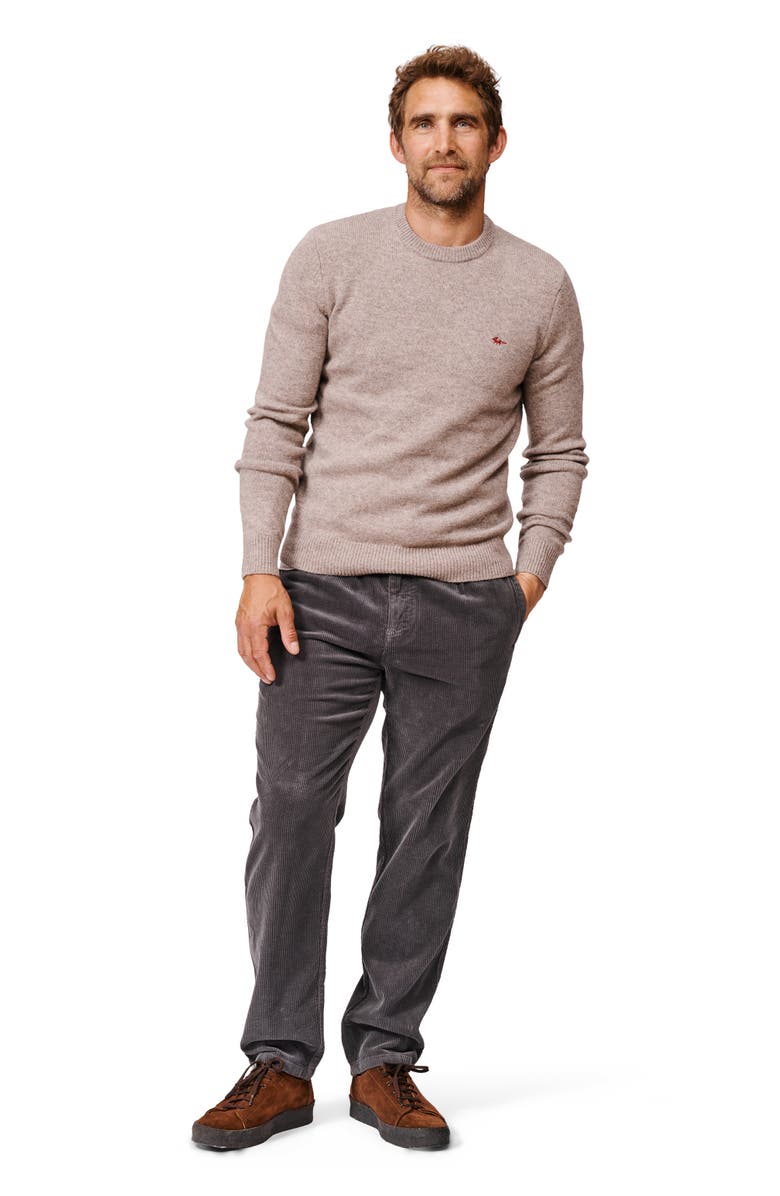 Aubin Phillips Lambswool Crew Neck Sweater, Alternate, color, Stone