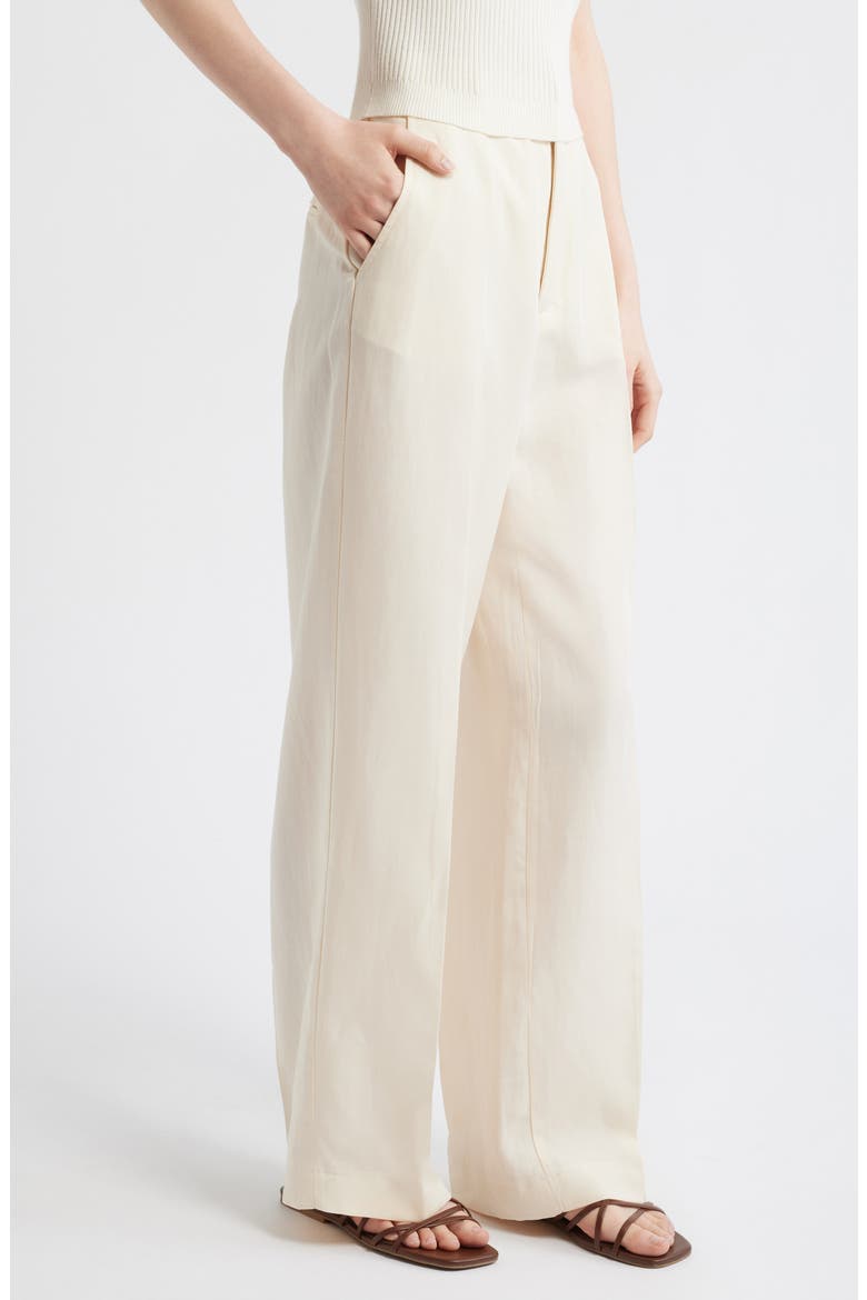 Bari Wide Leg Pants, Alternate, color, BUTTER