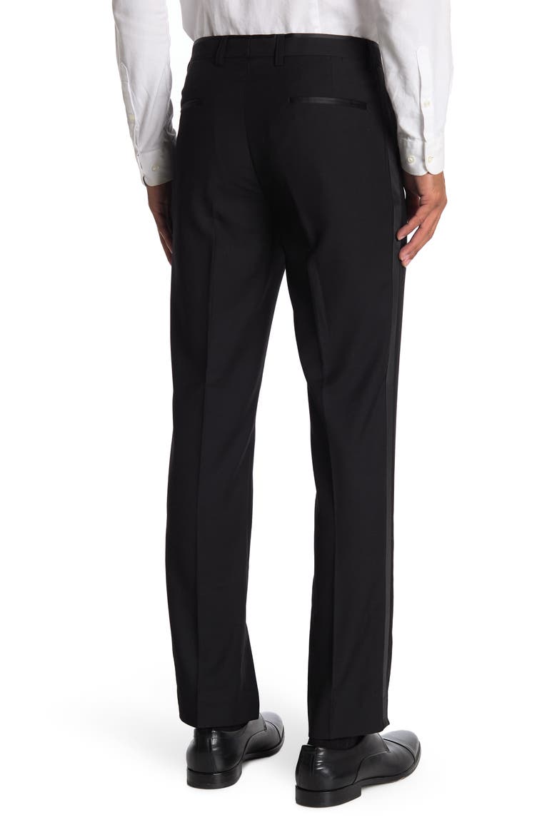AISLEY & GRAY Tuxedo Pants, Alternate, color, BLACK