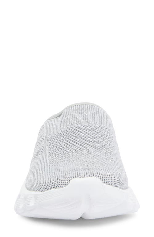 Jslides Knit Mule In Silver