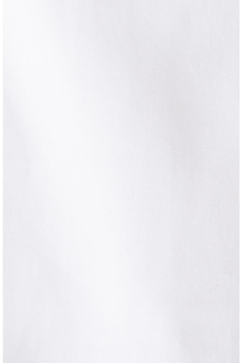 Warren Crop Stripe Bib Cotton Poplin Button-Up Shirt, Alternate, color, WHITE