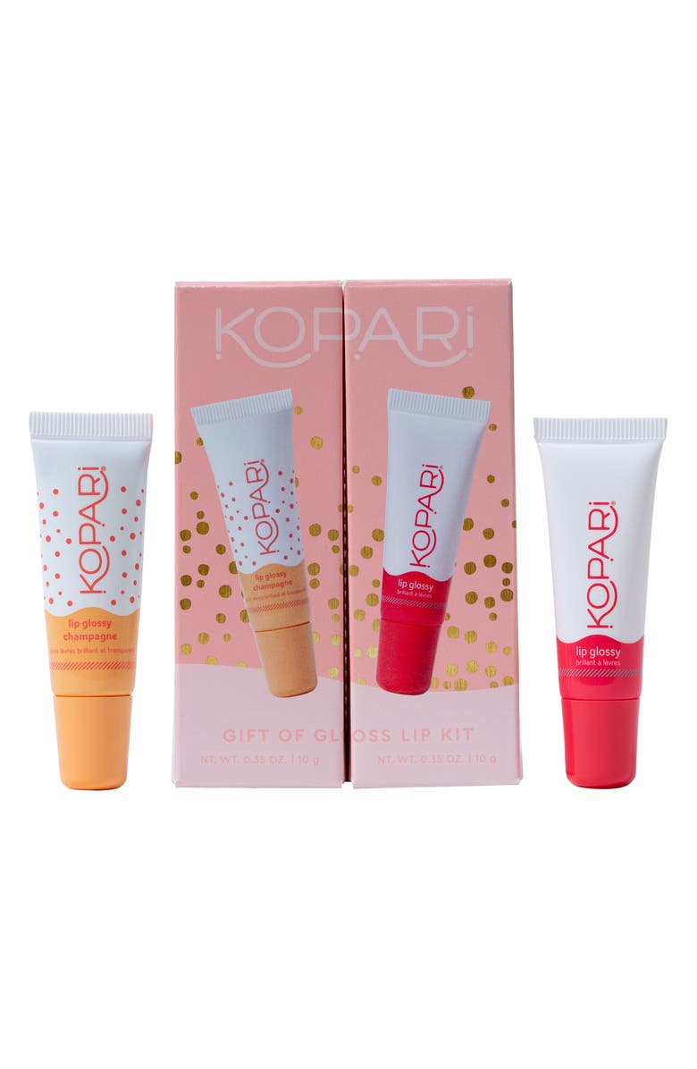 Kopari Full Size Gift of Gloss Lip Glossy Set USD $26 Value, Alternate, color, 