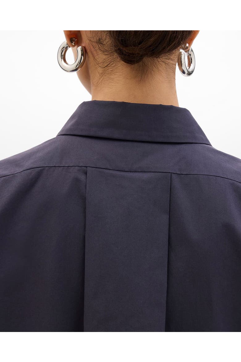 Cropped Sleeveless Shirt, Alternate, color, Midnight