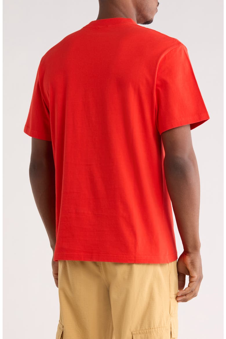 Worldwide Graphic T-Shirt, Alternate, color, FIERY RED