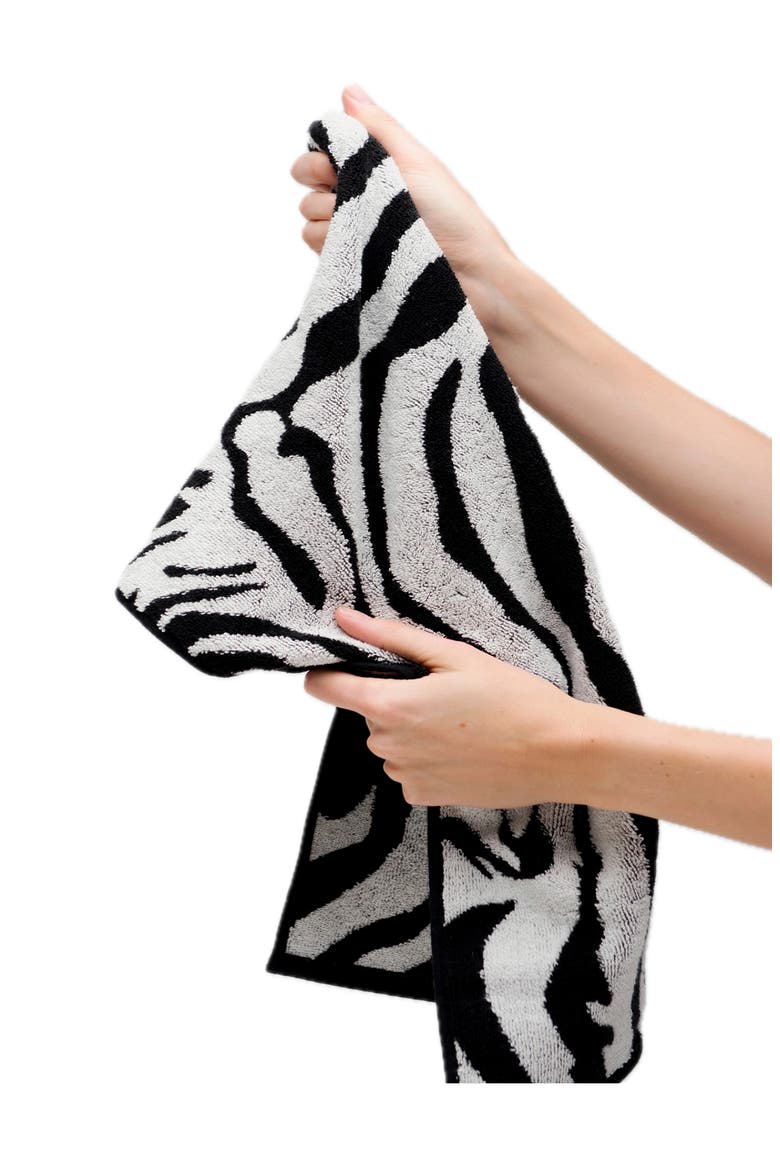 3-Pack Terry Face Towels, Alternate, color, BLACK/ WHITE
