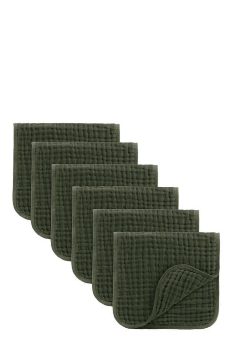 Muslin Burp Cloths - Pack of 6