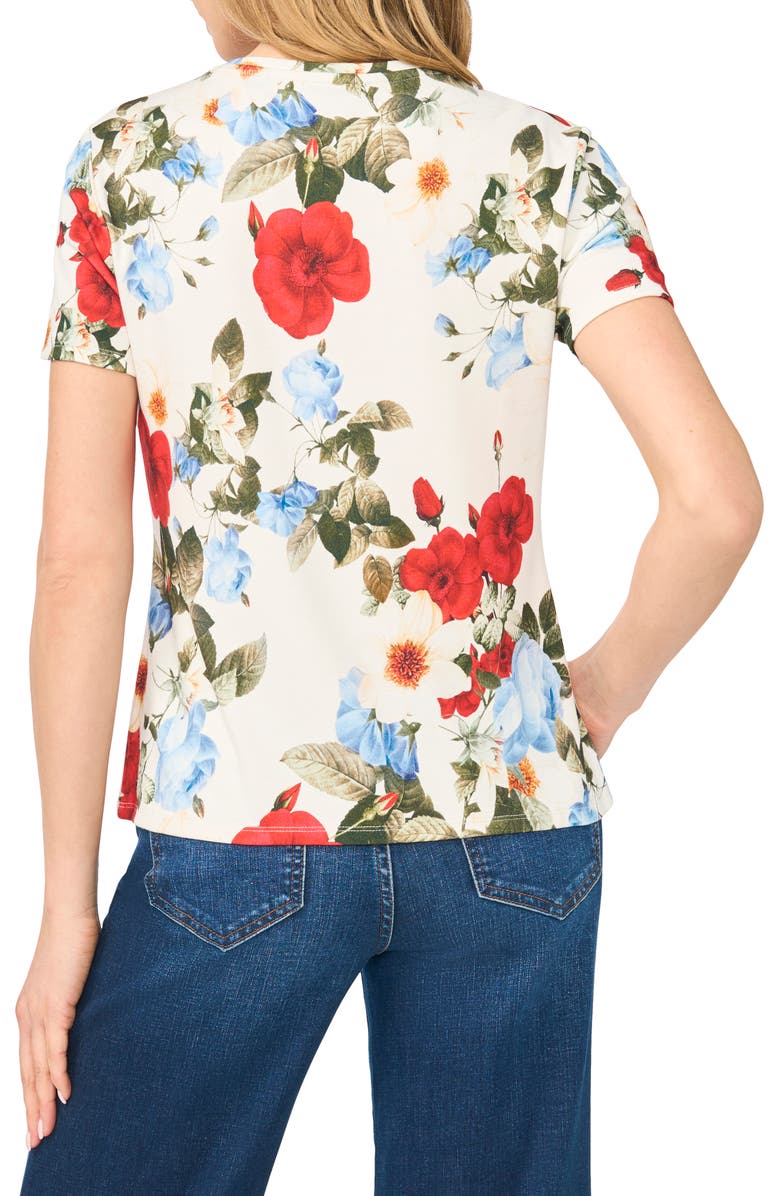 Ted Baker Print Short Sleeve T-Shirt, Alternate, color, Ultra White