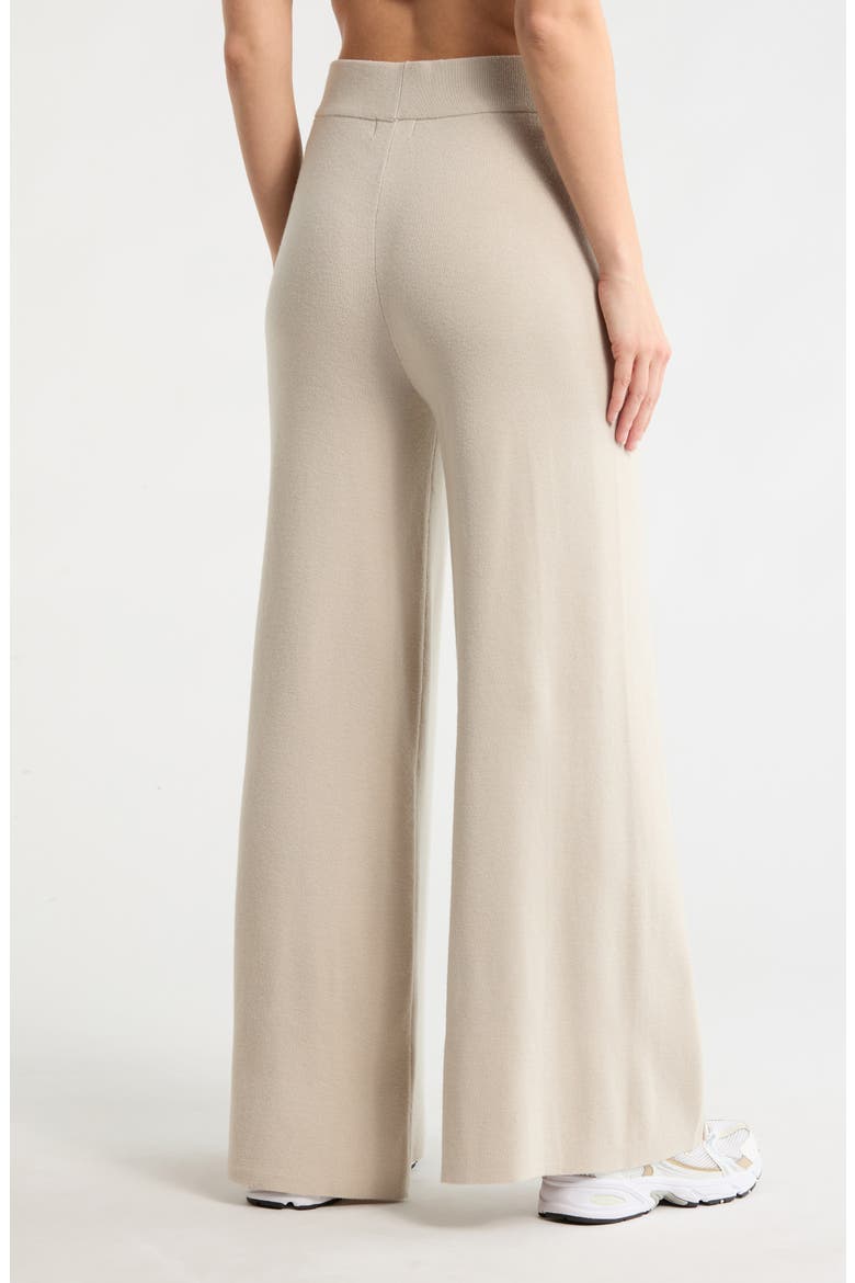 Pintuck Knit Wide Leg Pants, Alternate, color, SHADOW ROCK