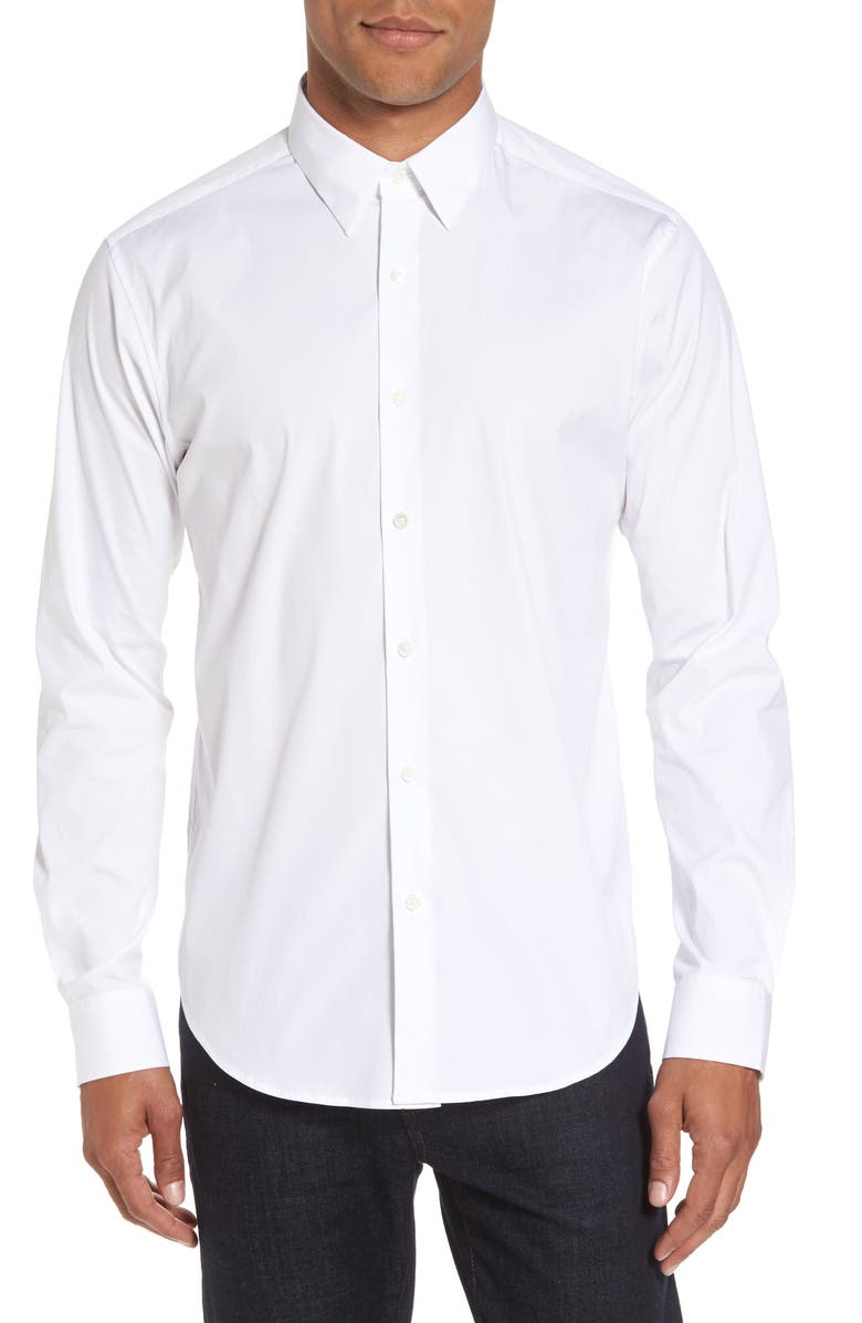 Theory Slim Fit Solid Sport Shirt, Main, color, 