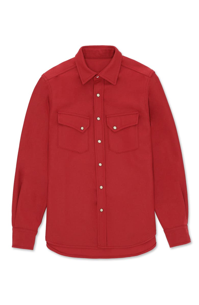 Fortela Pasadena Western Flannel Shirt, Main, color, Red