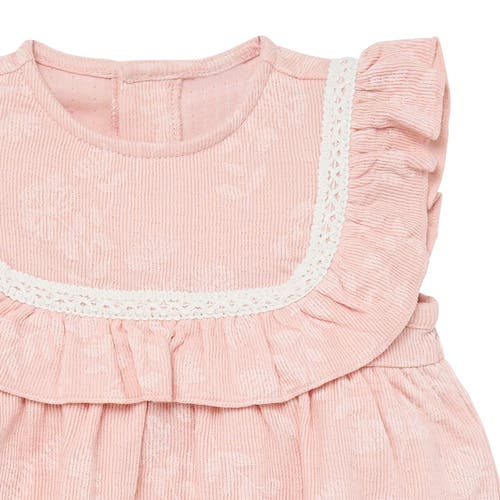 Shop Modern Moments™ By Gerber Ruffle Bubble Romper In Rose 2-tone Floral