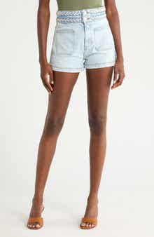 Veronica Beard Elijah Patch Pocket Denim Shorts