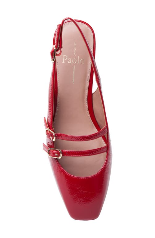 Linea Paolo Cassianx Slingback Mary Jane Pump In Red