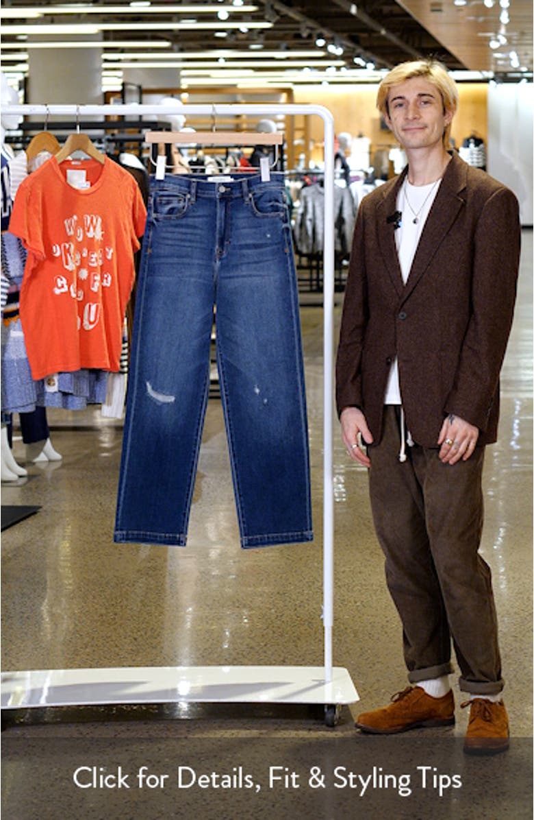 Distressed Relaxed Straight Leg Jeans, sales video thumbnail