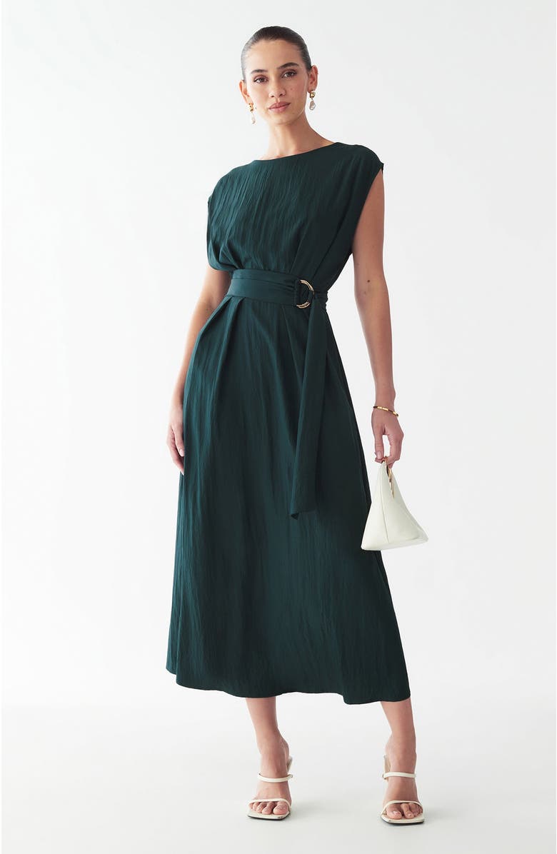 WILLA Yana Midi, Alternate, color, Midnight Emerald