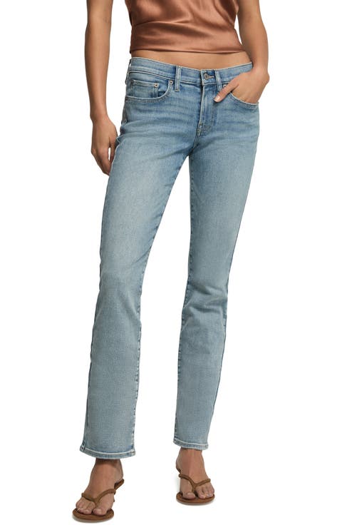 Sweet Straight Leg Jeans (Pale Sky Wash)
