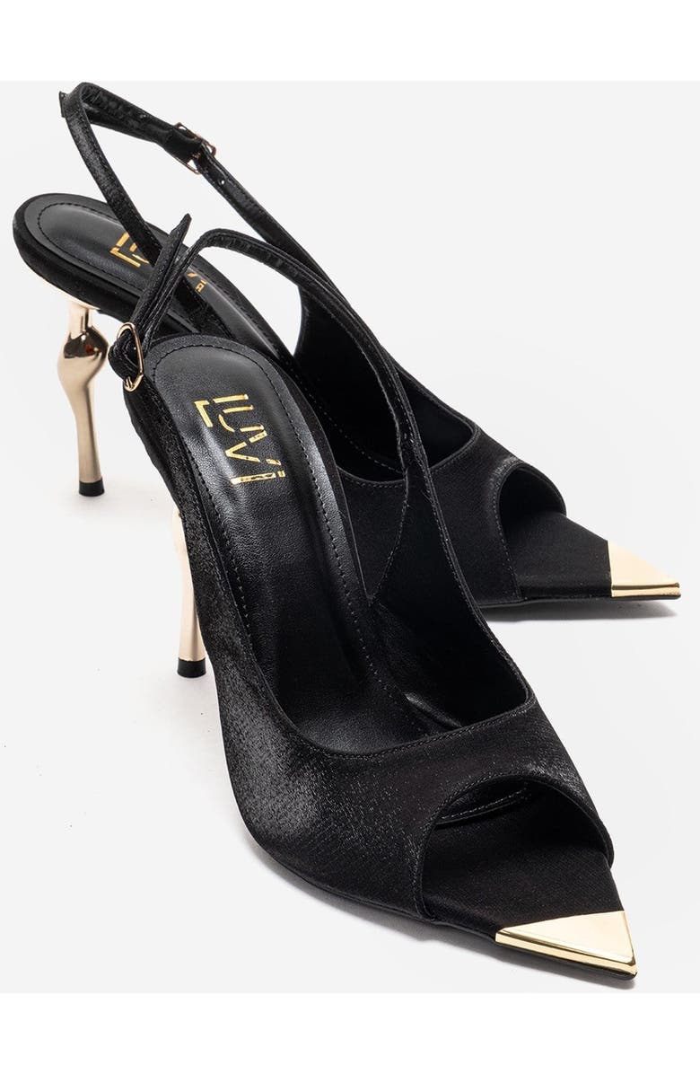 Prologue Shoes Amore Slingback Stiletto Pump, Main, color, Black