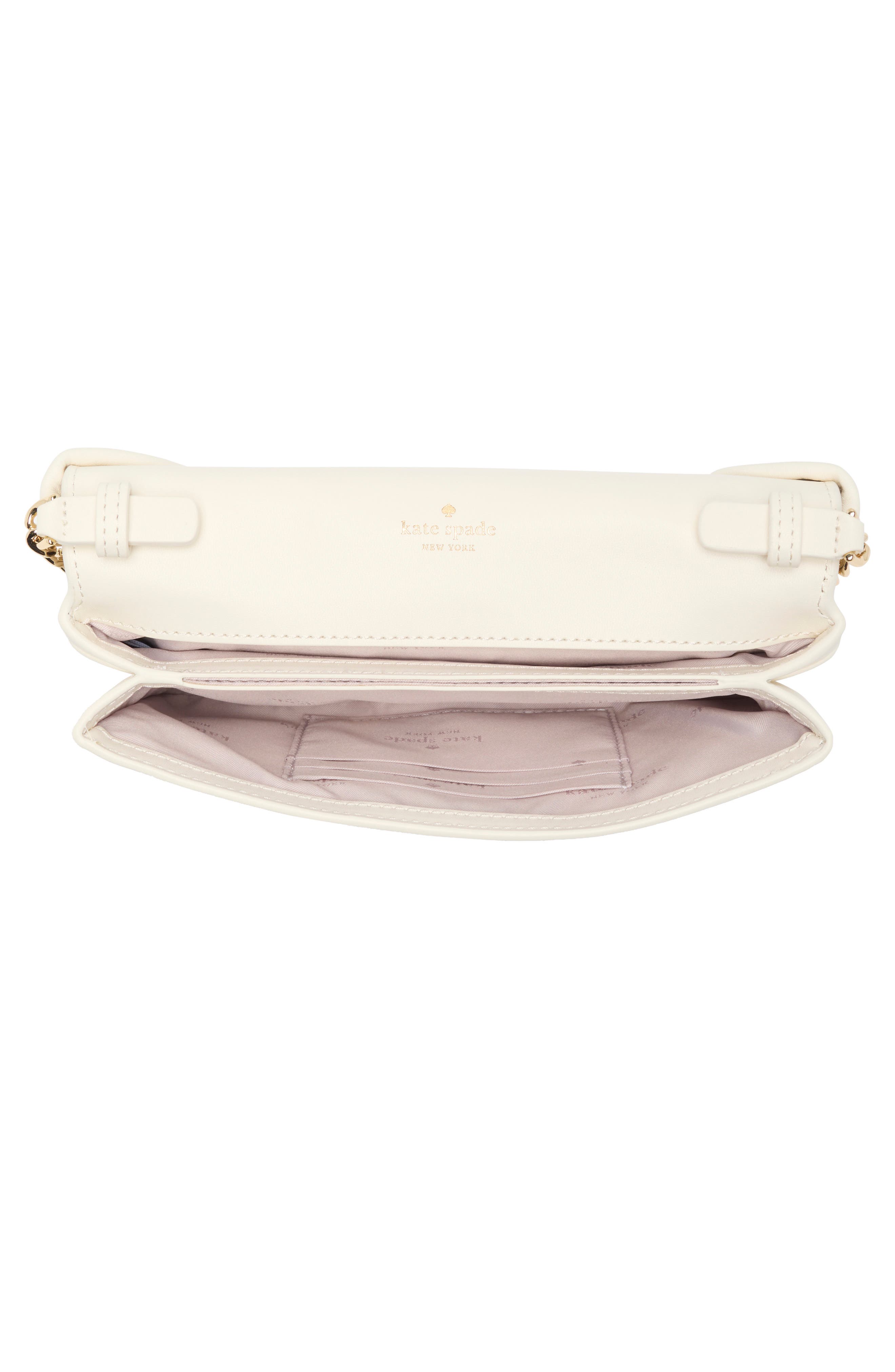 Kate Spade New York bow flap crossbody bag, Alternate, color, Meringue