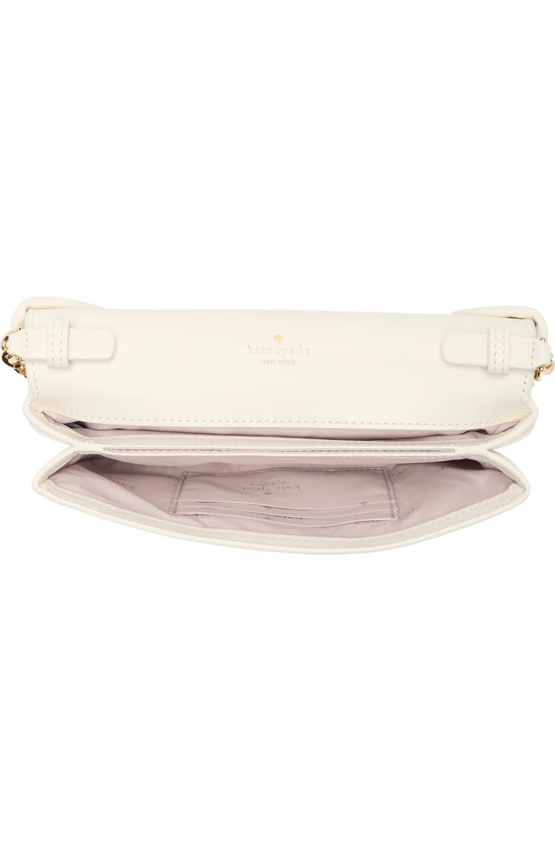 Kate Spade New York bow flap crossbody bag, Alternate, color, Meringue