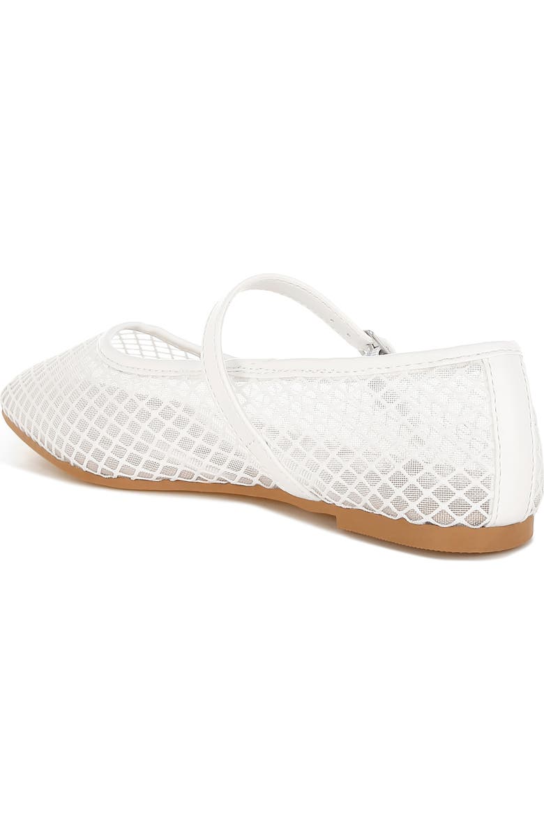 LONDON RAG Averona Mary Jane Flat, Alternate, color, White